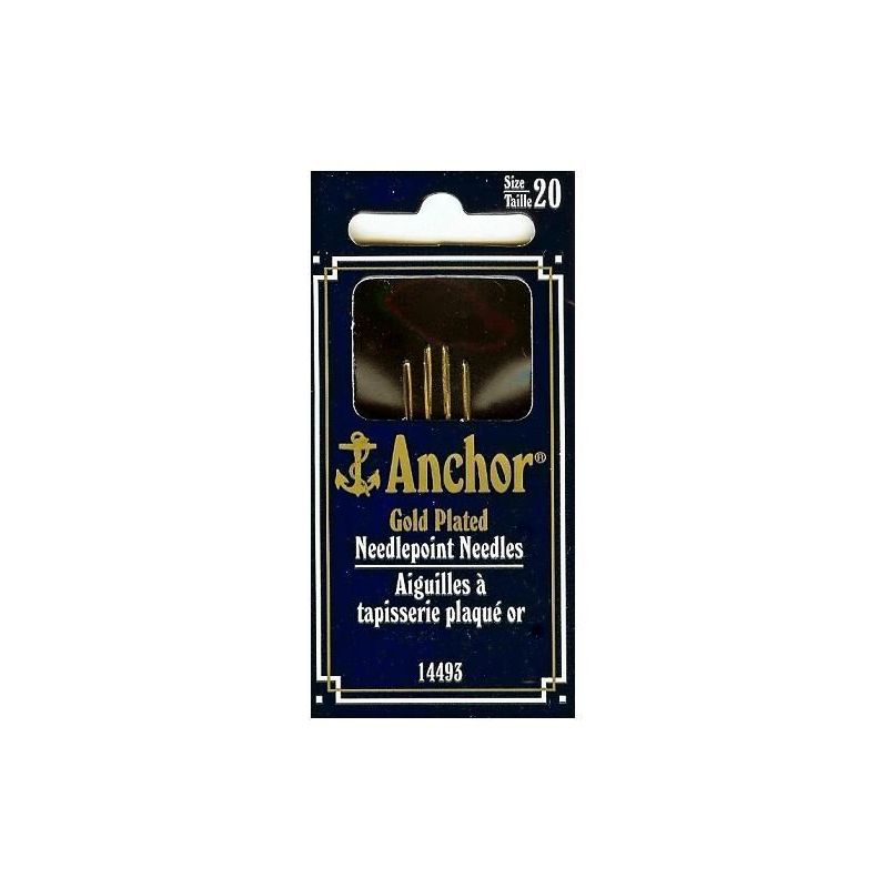 Anchor Gold Plated Cross Stitch Needles - Size 26 (Item #14493)