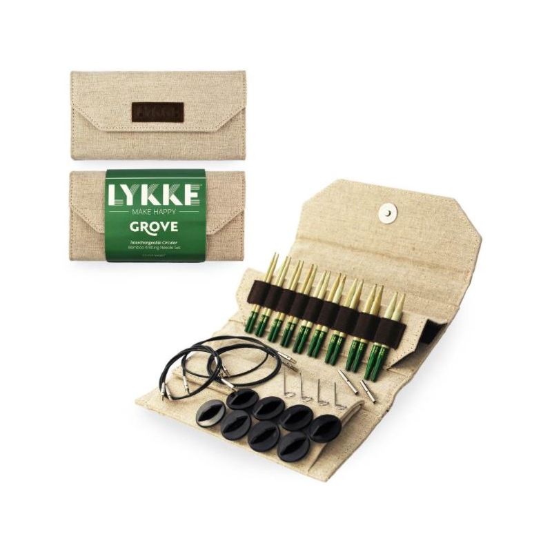 LYKKE 3.5 Inch Interchangeable Circular Knitting Needle Set At