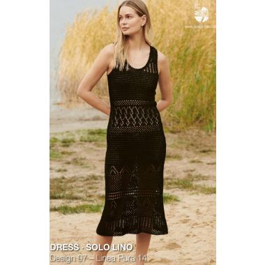 A Lana Grossa Solo Lino Pattern - Dress 14-7 (PDF File)