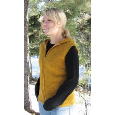 Knitting Pure and Simple - Bulky Hooded Vest for Women
