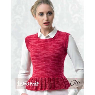 Ladies Top with Lace Peplum - Free Download with Huasco DK Purchase of 4 or more skeins