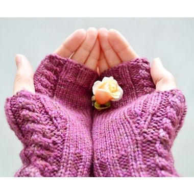 Simply Cabled Mitts by Tribble Knits (PDF) - All Proceeds to Go to Homeward Pet Adoption