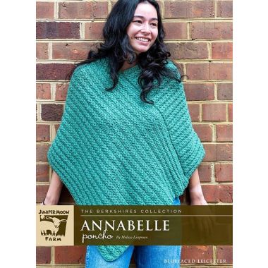 A Juniper Moon Bluefaced Leicester Pattern - Annabelle Poncho (PDF File)