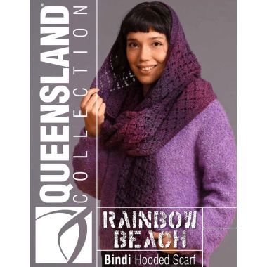 A Queensland Rainbow Beach Pattern - Bindi Hooded Scarf - PDF File