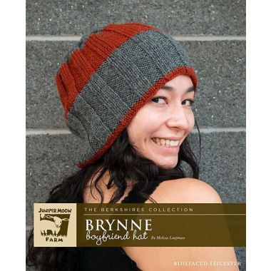 A Juniper Moon Bluefaced Leicester Pattern - Brynne Boyfriend Hat (PDF File)