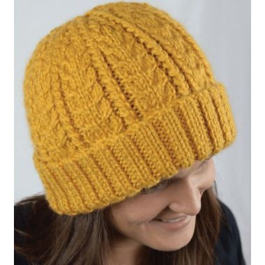 Cabled Hat - A Cozy Alpaca Chunky Pattern (PDF File)
