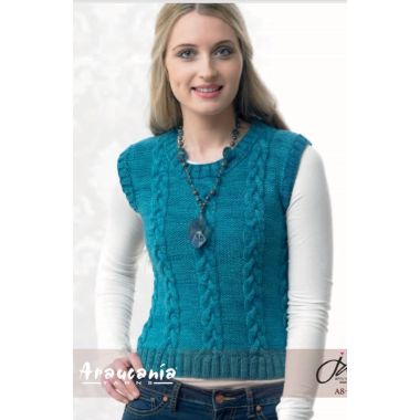 Araucania Worsted Pattern - Cabled Slipover (PDF)