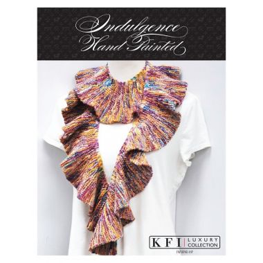 An Indulgence Hand-Painted Pattern - Curly Scarf (PDF)