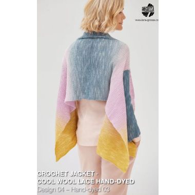 A Cool Wool Lace Hand-Dyed Pattern - Crochet Jacket (PDF File)