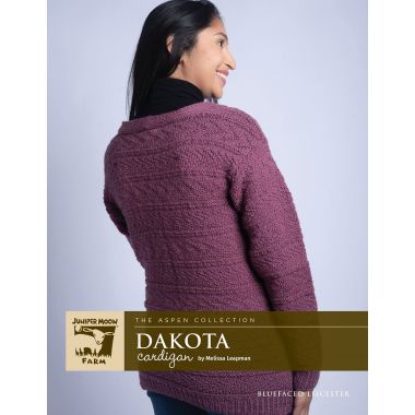 A Juniper Moon Bluefaced Leicester Pattern - Dakota Cardigan Free with Purchases of 7 Skeins of BFL (Print Pattern) 