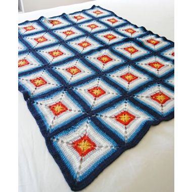 Frankie Blanket (Crochet) - A Berroco Vintage Baby Pattern (PDF File)