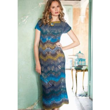 A Noro Silk Garden Lite - Lace Maxi Dress (PDF)