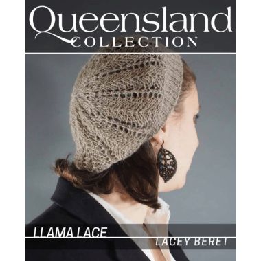 A Queensland Llama Lace Pattern - Lacey Beret (PDF)