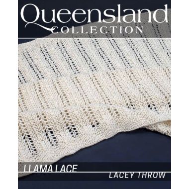 Lacey Throw - Free with Purchase of 4 or More Skeins of Queensland Llama Lace (PDF File)