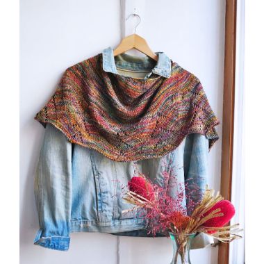 Malabrigo Lucia Shawl (print Copy) - FREE WITH PURCHASES OF 2 SKEINS OF WASHTED OR RIOS