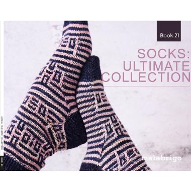 Malabrigo Book 21 - Socks: Ultimate Collection - ORDERS THAT INCLUDE THIS BOOK SHIP FREE IN CONTIGUOUS USA