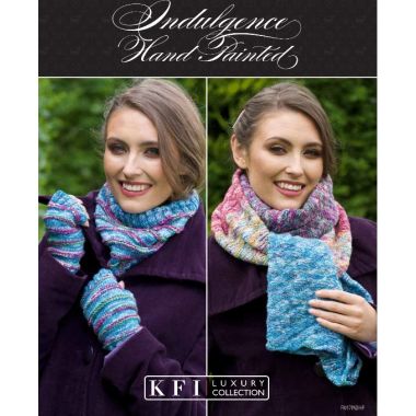 An Indulgence Hand-Painted Pattern - Cowl, Mitts & Scarf (PDF)