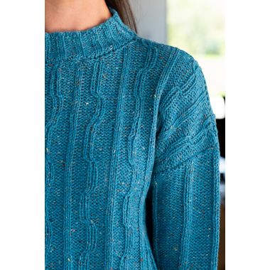 A Trendsetter Wish Pattern - Moving Rib Pullover (#5900W) (PDF)