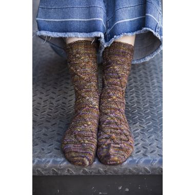 A Malabrigo Ultimate Sock Pattern - Normandy Socks - Free with Purchases of Ultimate Sock (Print Pattern)