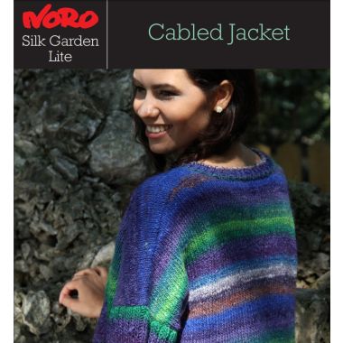 A Noro Silk Garden Lite Pattern Cabled Jacket - FREE LINK IN DESCRIPTION, NO NEED TO ADD TO CART
