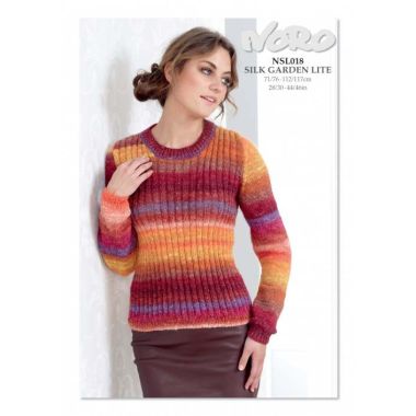 A Noro Silk Garden Lite Pattern - Sweater NSL018 (PDF File)