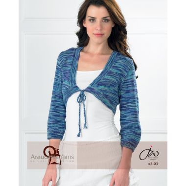 A Nuble Pattern - Front Tied Bolero (PDF) - FREE WITH ORDERS OF 6 SKEINS OF NUBLE.  ONE FREE PATTERN PER ORDER PLEASE. 