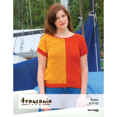 A Nuble Pattern - Color Block Top A19-02 (PDF) -  FREE WITH ORDERS OF 6 SKEINS OF NUBLE (ONE FREE PATTERN PER ORDER)