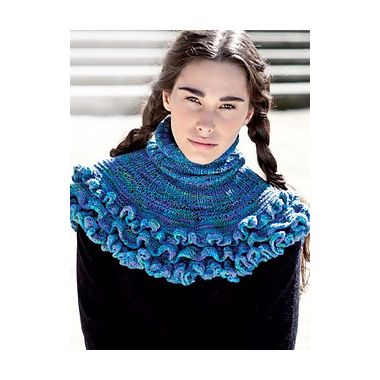 A Nuble Pattern - Ruffled Ribbed Cowl (PDF)