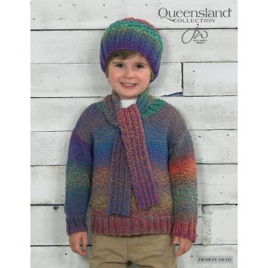 Sweater, Hat and Scarf - Queensland Brisbane PDF Pattern