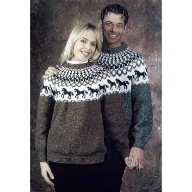 Lopi Pattern - Sweater with Horses  (Free Download)