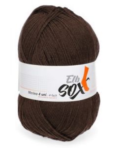 GGH Elb Sox Merino - Brown (Color #6) - 100 Gram Skeins