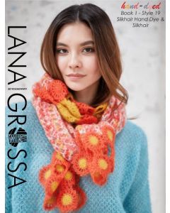 A Lana Grossa SilkHair Pattern - Crochet Scarf 1-19 (PDF File)