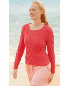 #14 Pullover with Offset Ribbing - Free with Purchase of 10 or More Skeins of Tavira (PDF File)