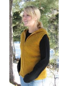Knitting Pure and Simple - Bulky Hooded Vest for Women