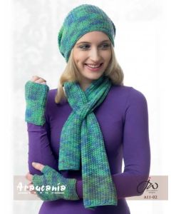 Textured Neck Wrap, Hat and Fingerless Gloves - Free Dowload with Huasco DK Purchase of 4 or more skeins
