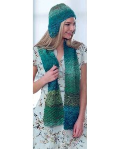 Tabbard, Scarf, Hat, Helmet and Neck Roll (Free Download with Noro Kagayaki Purchase of 5 or more skeins)
