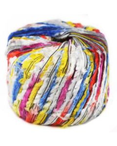 Euro Yarns Xanadu - White, Red, Yellow, Pink (Color #201)