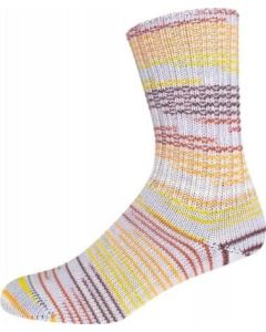 Supersocke Silk 4-Ply Style 343 - Citrus Stripes (Color #2878)