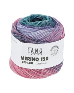 Lang Merino 150 Degrade - Rose, Lilac, Atlantic (Color #09)