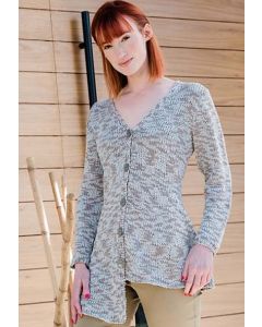 A-Line Long Sided Swing Cardigan (5800n) - Free with Purchase of 9 or More Skeins of Infinity (PDF File)