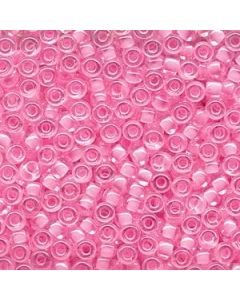 Miyuki Japanese Seed Beads Size 6/0 - Pink Lined Crystal (6-9207-TB)