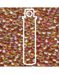 Miyuki Japanese Seed Beads Size 6/0 - Transparent Light Topaz with Iridescent Coating (6-9251-TB)
