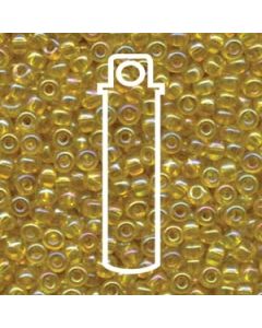 Miyuki Japanese Seed Beads Size 6/0 - Transparent Yellow with Iridescent Coating (6-9252-TB)