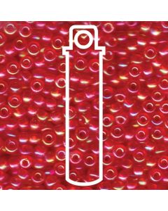 Miyuki Japanese Seed Beads Size 6/0 - Transparent Dark Red Aurora Borealis (Color# 9254D)
