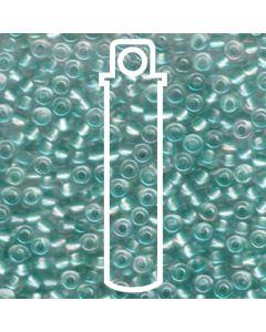 Miyuki Japanese Seed Beads Size 6/0 - Light Teal Lined Crystal (6-92605-TB)