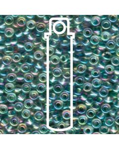 Miyuki Japanese Seed Beads Size 6/0 - Seafoam Lined Crystal with Iridescent Coating (6-9263-TB)