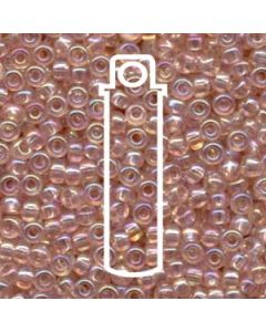 Miyuki Japanese Seed Beads Size 6/0 - Round Transparent Light Tea Rose (6-9292-TB)