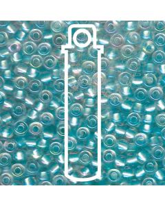 Miyuki Japanese Seed Beads Size 6/0 - Pearlized Crystal Light Aqua with Iridescent Coating (6-93638-TB)