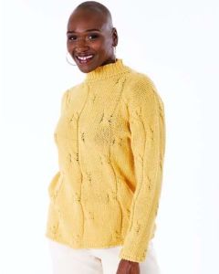 A Trendsetter Pure Love Pattern - PAT-6100R Alternating Cable Pullover (PDF File)