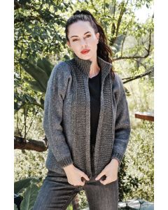Centered A-Lone Ridge Cardi (#6300D ) - Free with purchases of 8 skeins of New York (PDF)